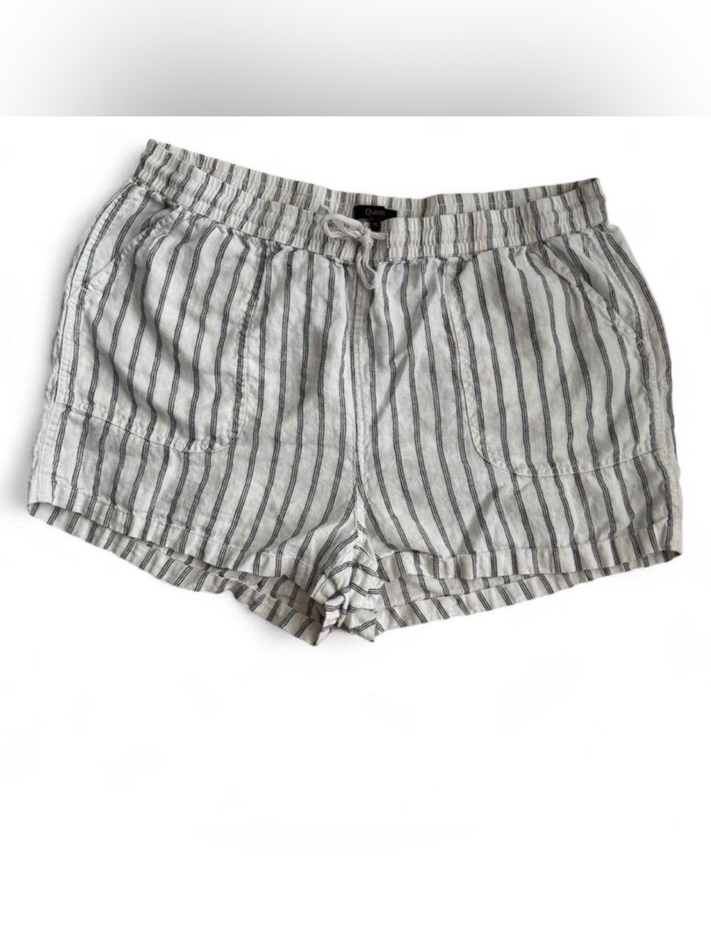 Quince 100% Linen Striped Shorts – Size XL
